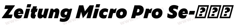 Zeitung Micro Pro Se字体转换